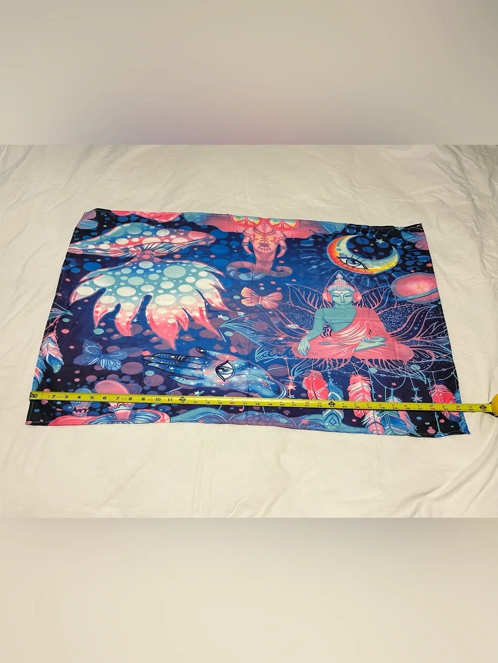 New tapestry trippy rave home wall decor meditate hippy boho third eye jellyfish